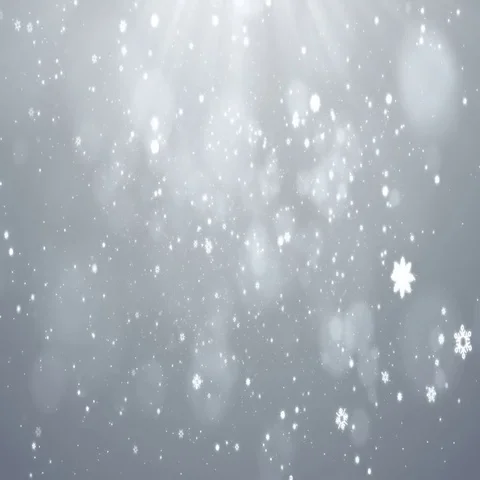 Winter Christmas Snowflakes Falling Background, Looped Stock Footage 69722317