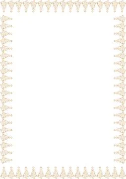 Winter christmas tree frame. Hand drawn vector illustration. New Year simpl.. Stock Illustration