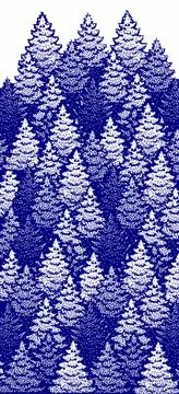Winter christmas trees ,machine knitting scheme,pixel art,Designa Knit Stock Illustration