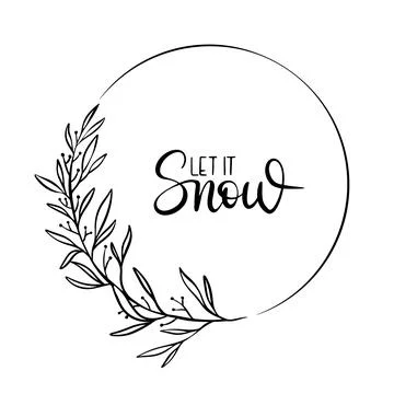 Winter christmas wreath Stock Illustration