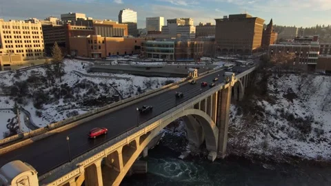 Winter City 2 Stock Footage 219235073