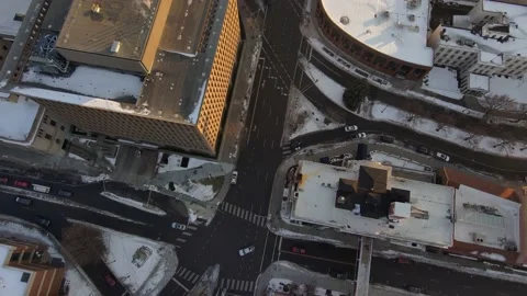 Winter City 3 Stock Footage 214453918