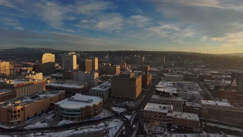 Winter City 4 Stock Footage 214453046