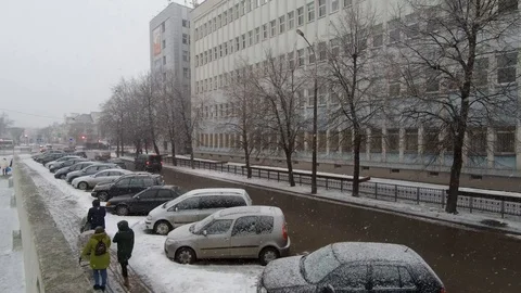 Winter city. Stock Footage 104662246