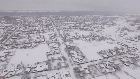 Winter city, the general frame Stock Footage 85557183