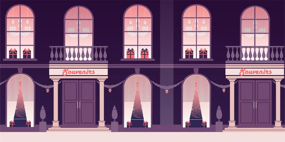 Winter city Stock Illustration