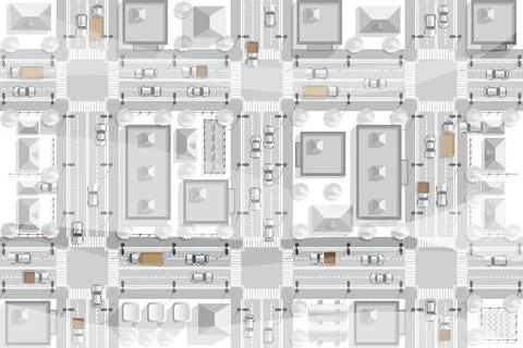 Winter city. Illustrazione stock