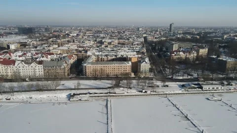 Winter city panorama Stock Footage 149033160