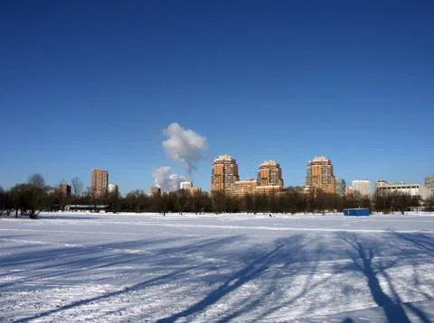 Winter in city Foto stock