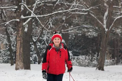 Winter in city Stock Photos