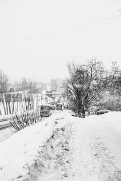 Winter city Stock Photos