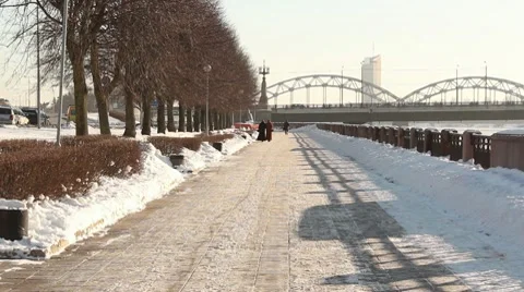 Winter city scenics ProRes Stock Footage 10719984