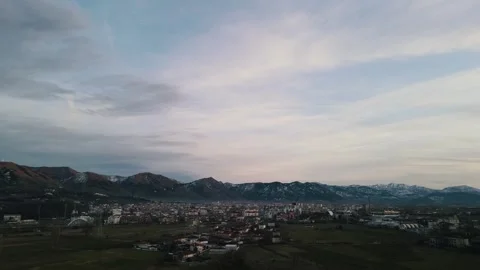 Winter City Sunset Video stock 269071344