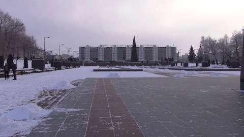 Winter city Vitebsk Vidéo 106629621