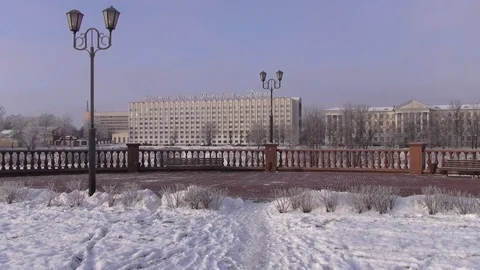 Winter city Vitebsk Vidéo 106629638