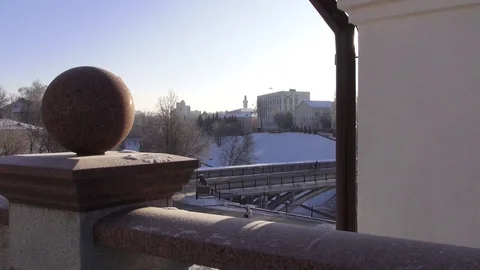 Winter city Vitebsk Vidéo 106629762