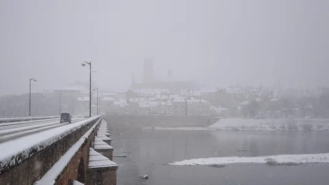 Winter cityscape Stock Footage 101665719