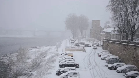 Winter cityscape Stock Footage 101665904