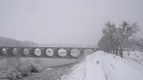 Winter cityscape Stock Footage 101666341