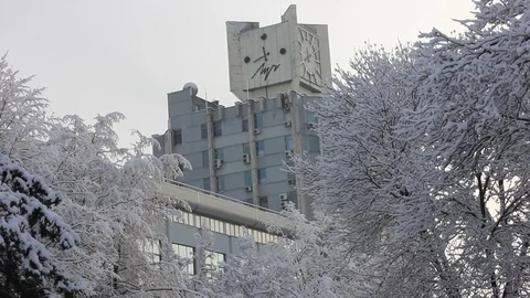 Winter cityscape Stock Footage 123412863