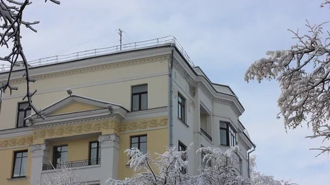 Winter cityscape Stock Footage 123412865