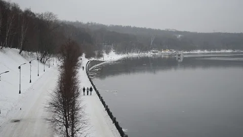 Winter cityscape in Moscow Stock Footage 102777119