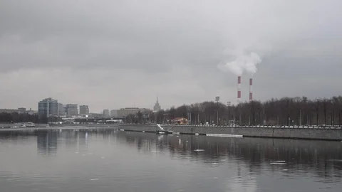 Winter cityscape in Moscow Stock Footage 103092025