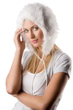 Winter close up portrait Stock Photos