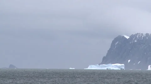 Winter closes in on Antarctica Stock Footage 34311864