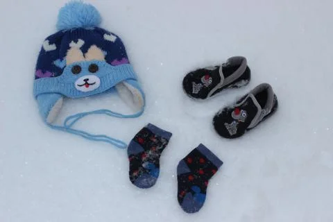 Winter clothes Stock-Fotos