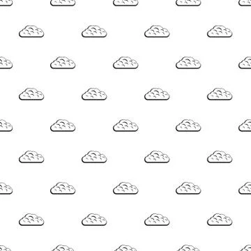 Winter cloud pattern vector Illustrazione stock