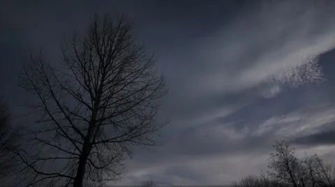 Winter clouds 02 Video stock 10754053