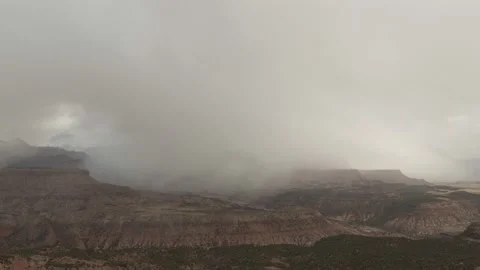 Winter clouds and snow timelapse Stock Footage 149272721