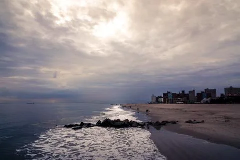 Winter Clouds at the beach: DSC03147 Stock Photos