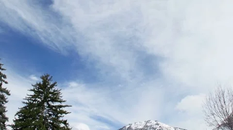 Winter Clouds 库存影片 8624924