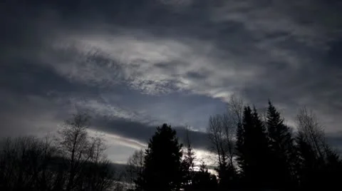 Winter clouds Video stock 10685396