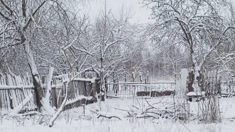 Winter cloudy lanscape Stock Footage 147700747