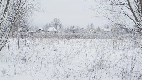 Winter cloudy lanscape Stock Footage 147700773