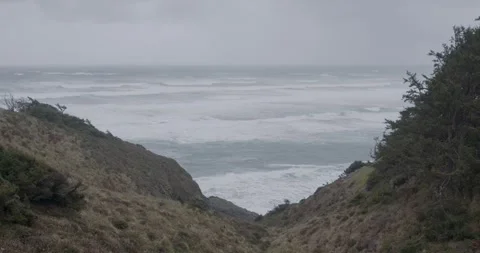 Winter Coast Stock Footage 260744739