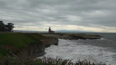 Winter on the coast Stock Footage 328964121