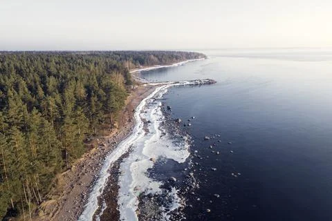 Winter coast Foto stock