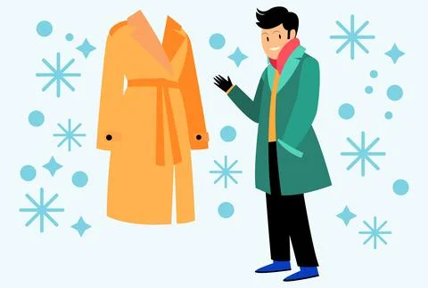 Winter Coat Concept Illustration Stock Illustration