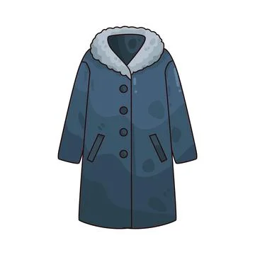 Winter coat illustration Stock Illustration