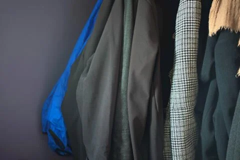 Winter coats Stock Photos