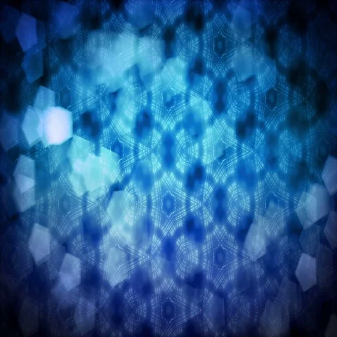 Winter Cold Blue Kaleidoscope Background Stock Footage 69281504