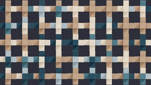 Winter colors, background animation 3D, boxes in motion, 4k Stock Footage 234564747