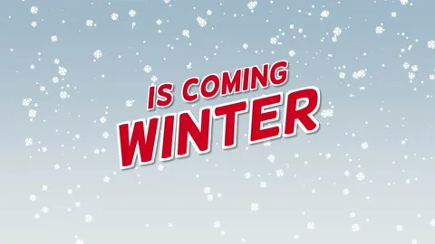 Winter is Coming with fly snow in sky Stock Footage 168093948