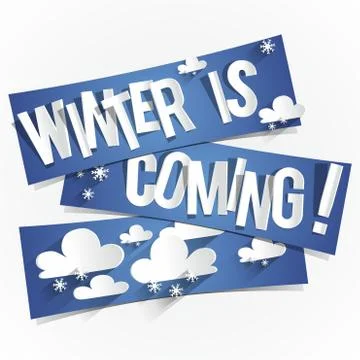 Winter Is Coming Stock Illustration