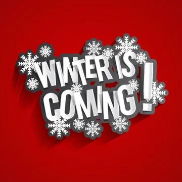 Winter Is Coming Stock Illustration
