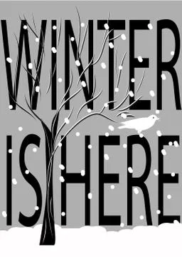 Winter is coming Stock Illustration